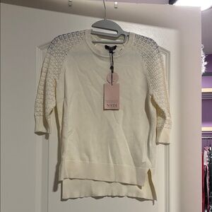 NYDJ Women's Ivory Knit Sweater